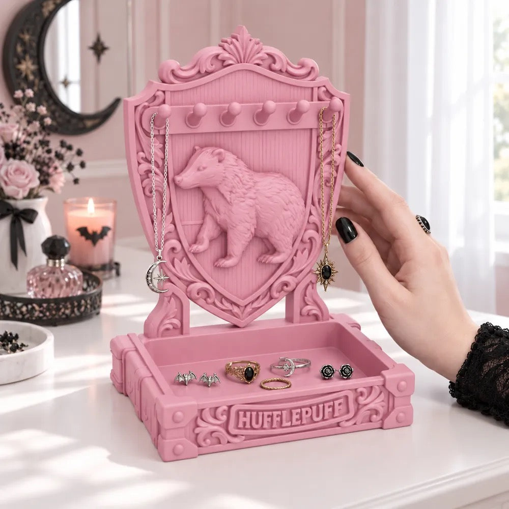 Goth Harry Potter Hufflepuff Jewelry Display Stand