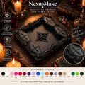 Gothic Coffin Jewelry Tray Skull & Cross Trinket