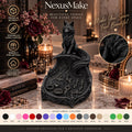 Goth Fox Jewelry Organizer Fantasy Trinket Tray