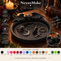 Demonic Bat Jewelry Tray Gothic Skull Trinket