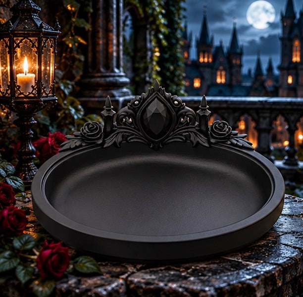 Gothic Rose Jewelry Tray Dark Elegant Trinket