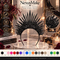 Goth Rose Crown Gothic Floral Headdress Headpiece