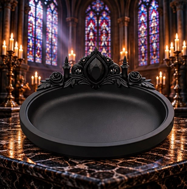 Gothic Rose Jewelry Tray Dark Elegant Trinket
