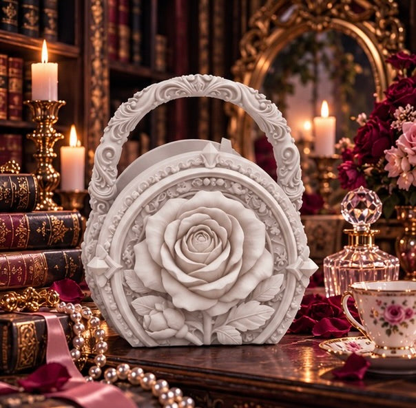 Gothic Rose Handbag Dark Floral