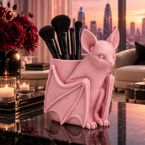 Pastel Goth Gothic Bat organizer Makeup Vanity