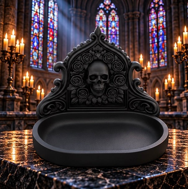 Gothic Skull Wall Decor Ornamental Jewelry Holder
