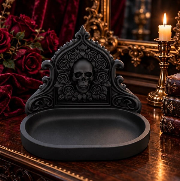 Gothic Skull Wall Decor Ornamental Jewelry Holder