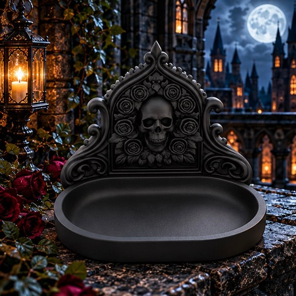 Gothic Skull Wall Decor Ornamental Jewelry Holder