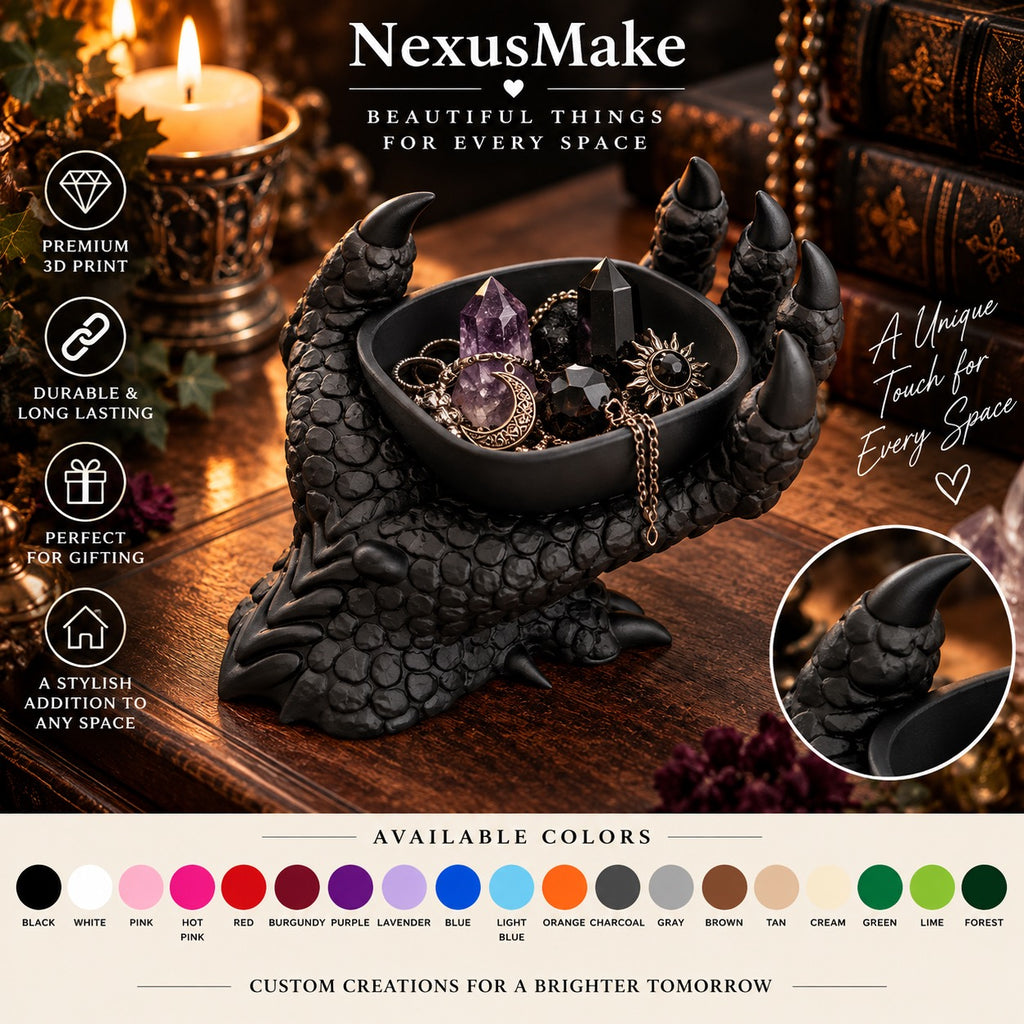 Dragon Claw Jewelry Holder Gothic Trinket Tray