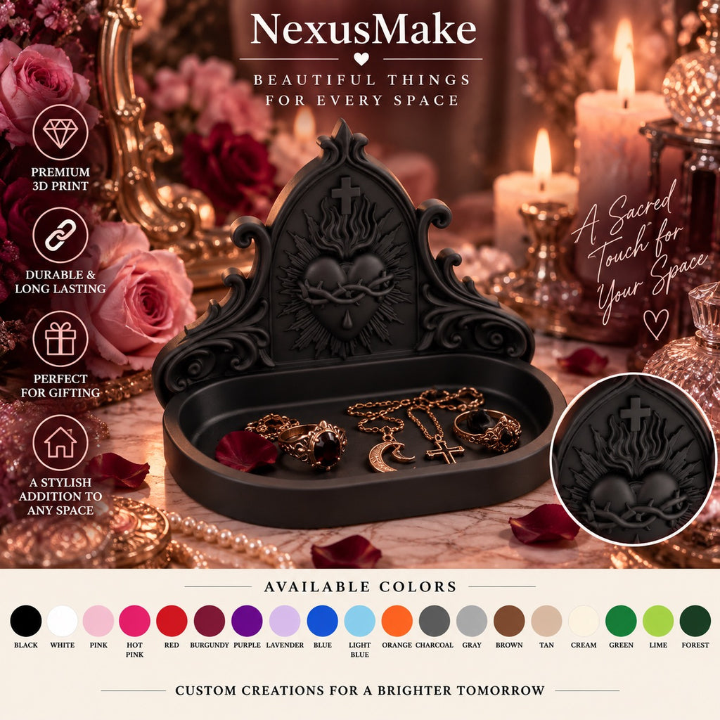 Gothic Sacred Heart Jewelry Organizer & Catchall