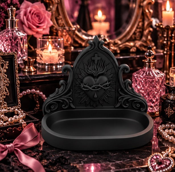 Gothic Sacred Heart Jewelry Organizer & Catchall