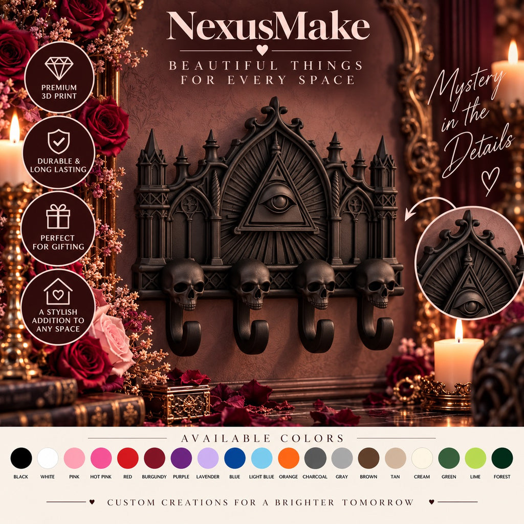 Gothic Cathedral Key Holder All Seeing Eye