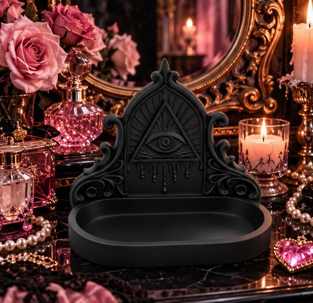Gothic All Seeing Eye Masonic Jewelry Organizer