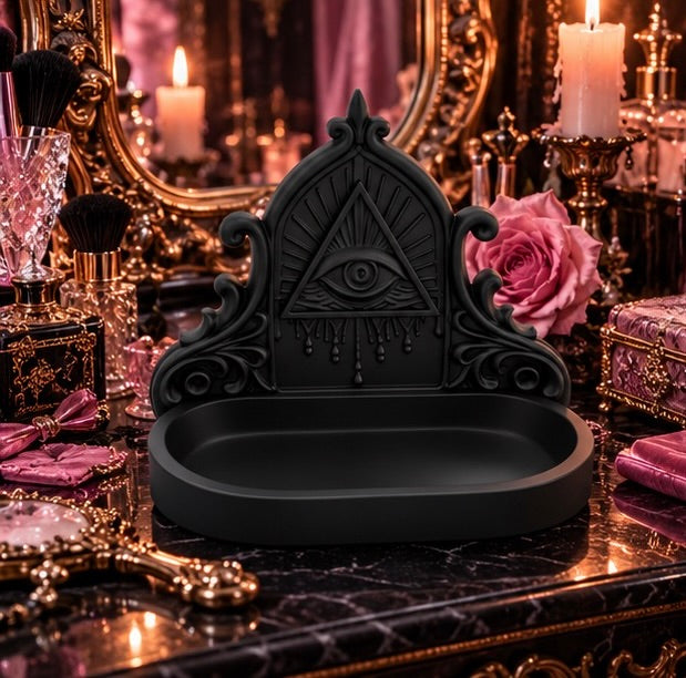 Gothic All Seeing Eye Masonic Jewelry Organizer