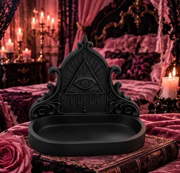 Gothic All Seeing Eye Masonic Jewelry Organizer