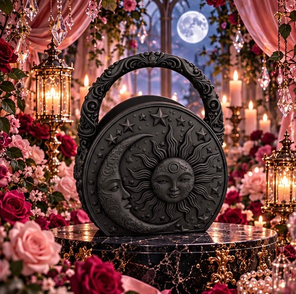 Sun and Moon Gothic Handbag