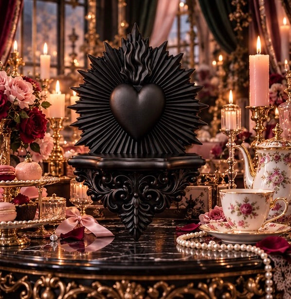 Sacred Heart Gothic Wall Shelf Baroque Design