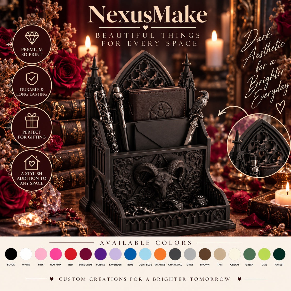 Gothic Desk Organizer