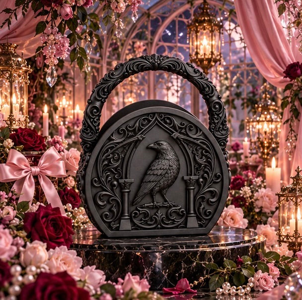 Gothic Raven Handbag Relief