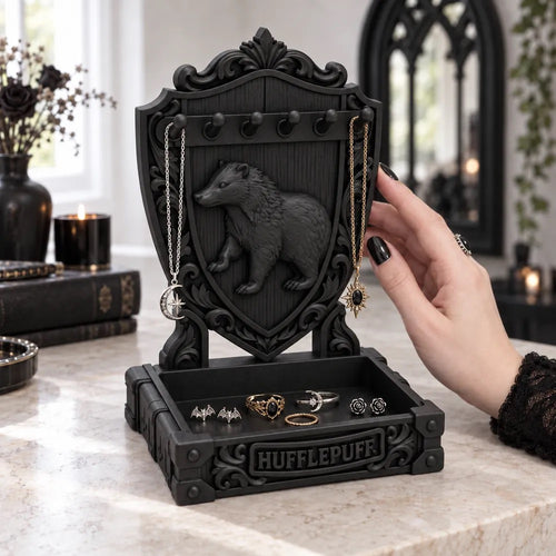 Goth Harry Potter Hufflepuff Jewelry Display Stand