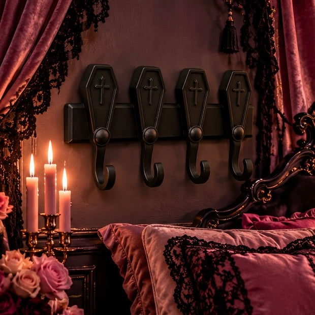 Gothic Coffin Wall Key Holder Minimal Key rack