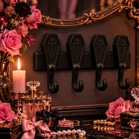 Gothic Coffin Wall Key Holder Minimal Key rack