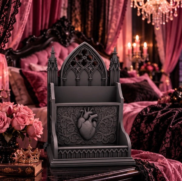 Gothic Anatomical Heart Desk Organizer