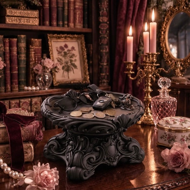 Baroque Gothic Pedestal Catch all Tray