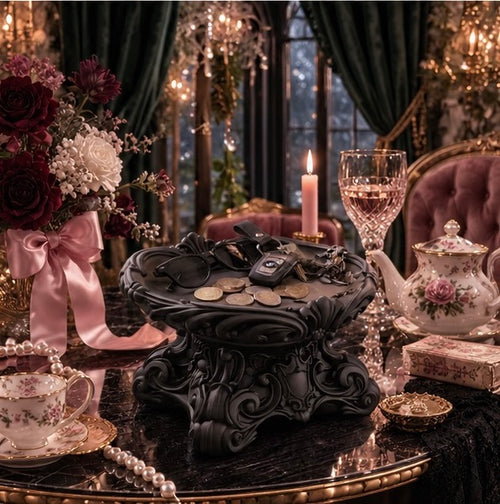 Baroque Gothic Pedestal Catch all Tray