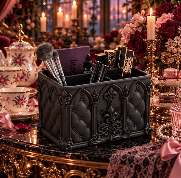 Goth Makeup Organizer Gothic Vanity Storage