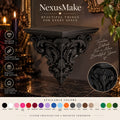 Baroque Gothic Corner Shelf - Acanthus Leaf Decor
