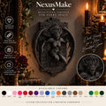 Gothic Harpy Portal Relief Mythological Creature