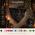 Demon Serpent Corner Shelf Infernal Baroque Decor