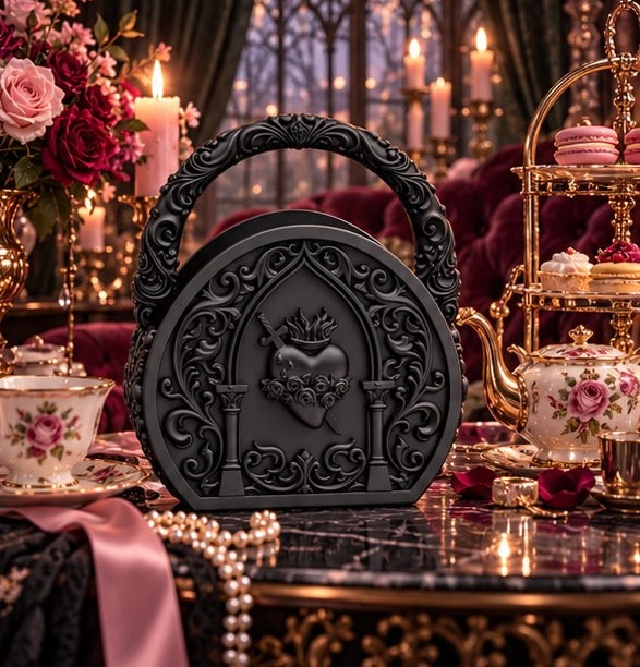 Gothic Sacred Heart Dagger Handbag