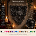 Gothic Victorian Lady Plaque Dark Rose Garden