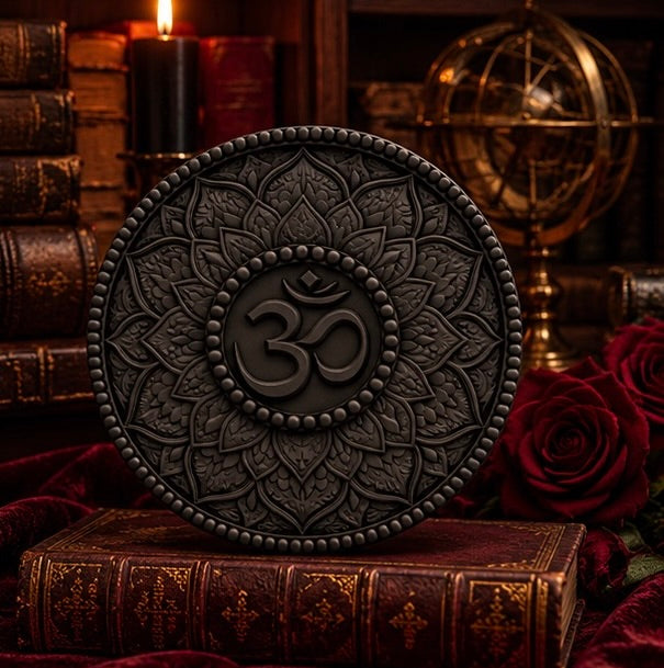 Gothic Om Mandala Wall Decor Sacred Spiritual