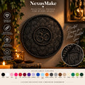 Gothic Om Mandala Wall Decor Sacred Spiritual