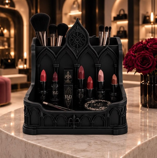 Gothic Makeup Organizer Cathedral Vanity Storage