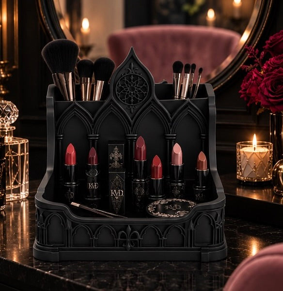 Gothic Makeup Organizer Cathedral Vanity Storage