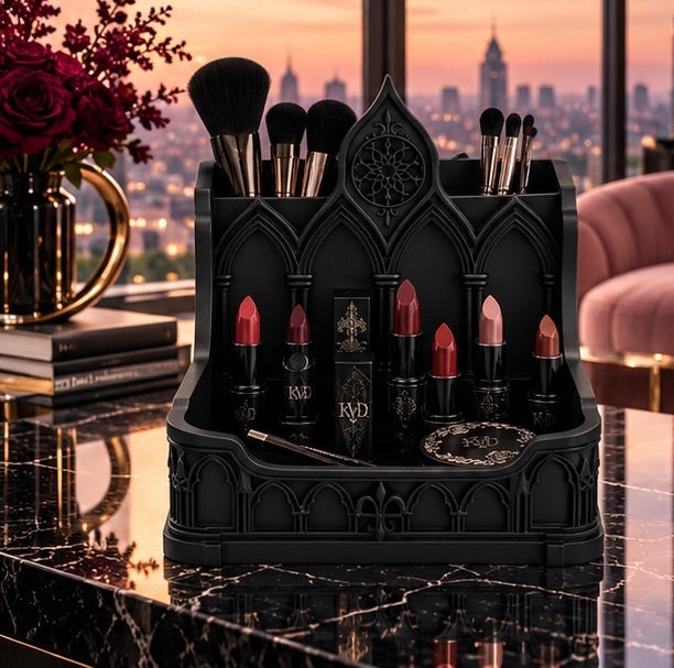 Gothic Makeup Organizer Cathedral Vanity Storage